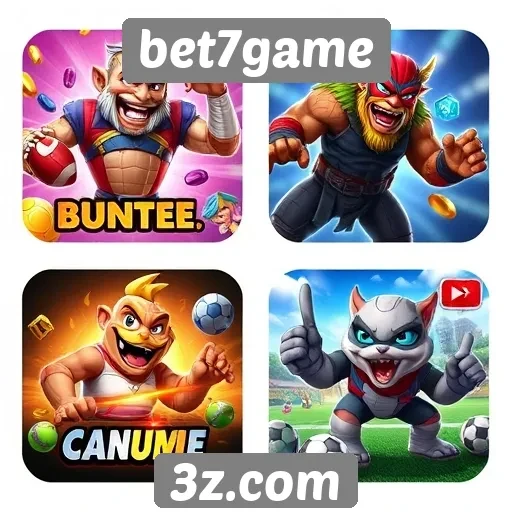 Diversidade de jogos disponíveis na bet7game